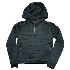 Lululemon Dynamic Movement Hoodie Black Puffer Quilted Jacket Women’s Size 4